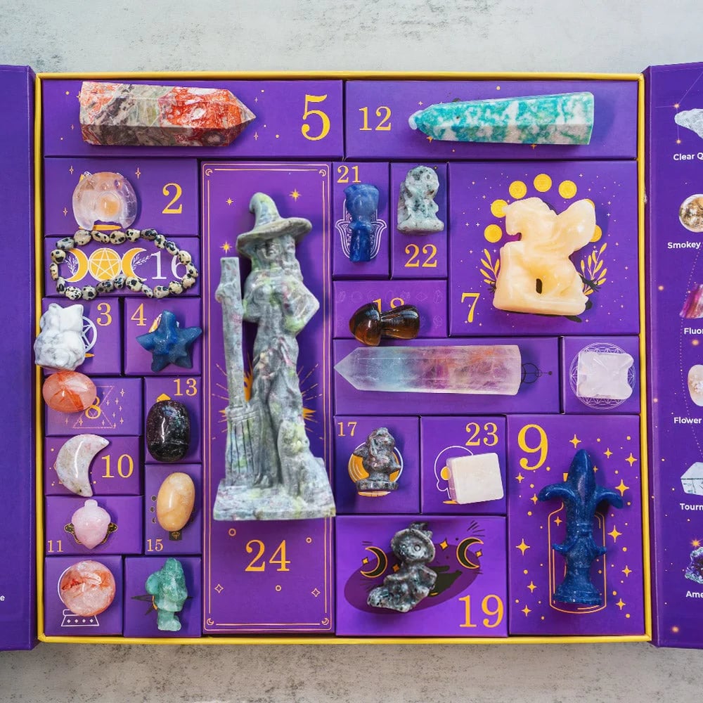 🔥🎃Reiki Crystal Halloween Countdown Gift Box🔮The Magic of Healing and Energy Transfer!