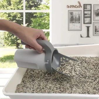 Portable Cat Litter Shovel with Poop Bag