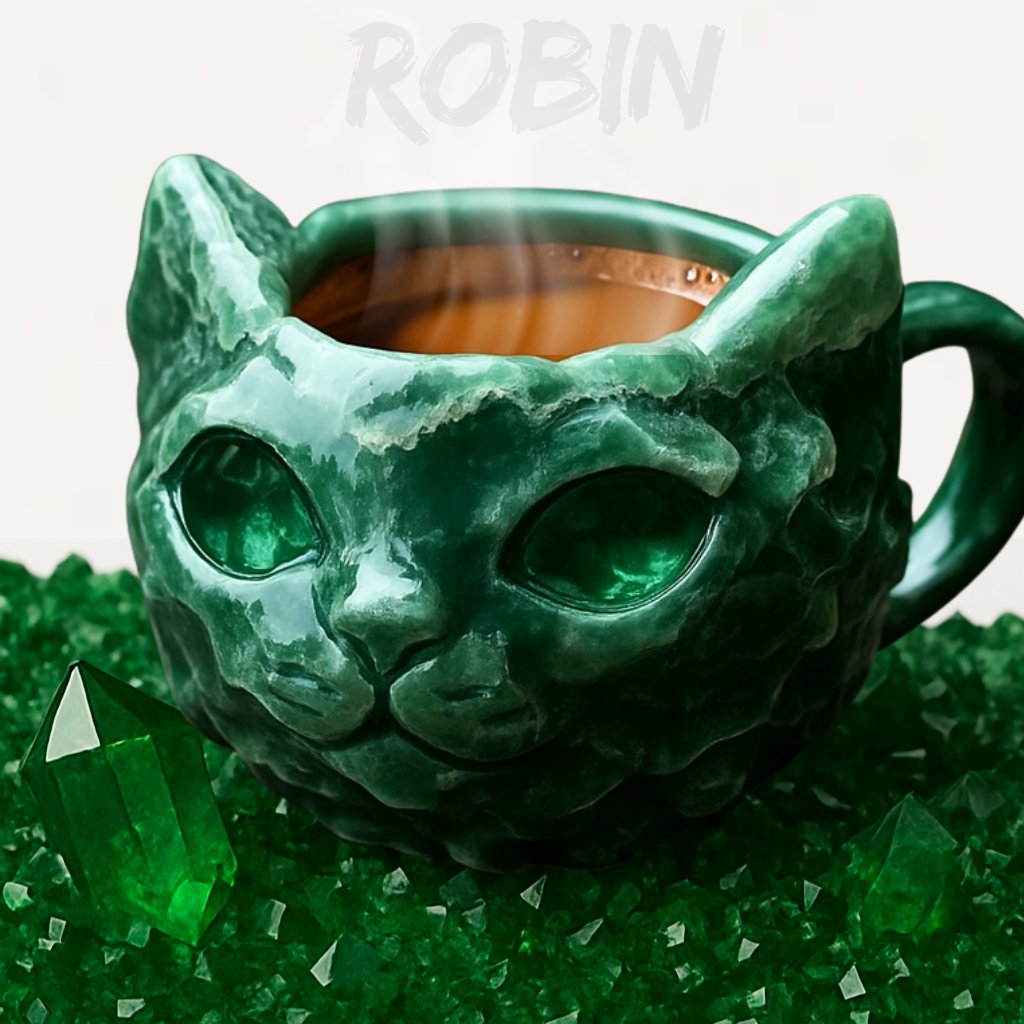 🔥Last Day 50% OFF💎🐱☕NEW Handmade Crystal Cat Face Mugs – Limited Edition