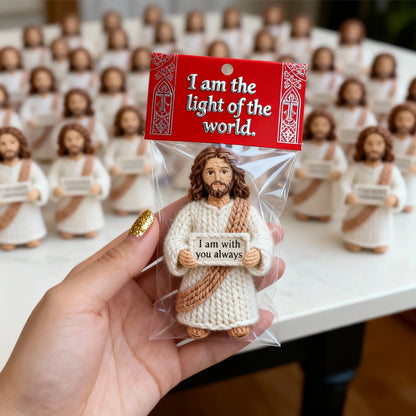 Handmade Crochet Jesus – “I am with you always”