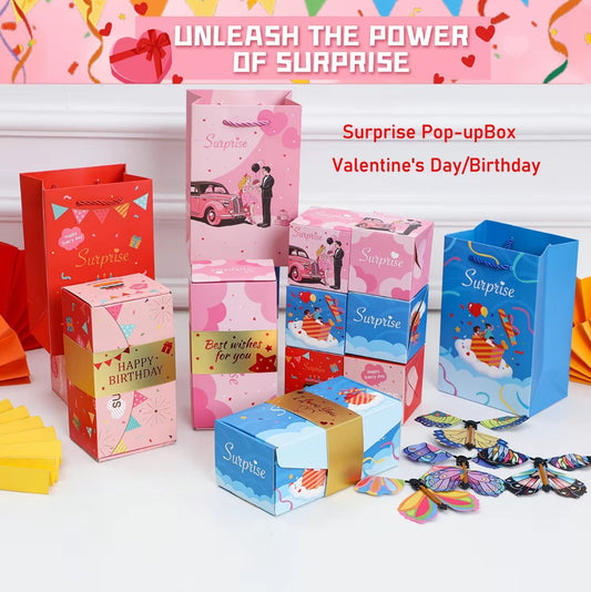 🎁 Valentine’s Day Surprise Explosion Gift Box