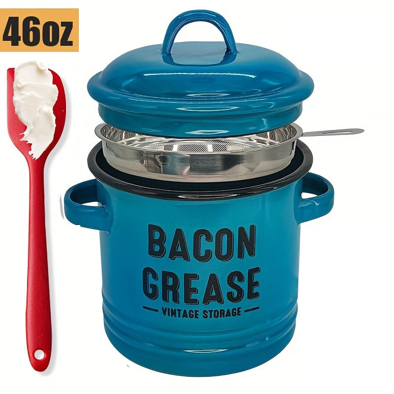 🔥LAST DAY 50% OFF - Grease container with filter and scraper🎁