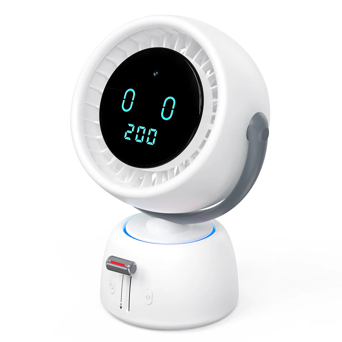 🤖 AI Human Tracking Smart Fan🎛️ Stepless Sliding Adjustment for Any Wind Speed