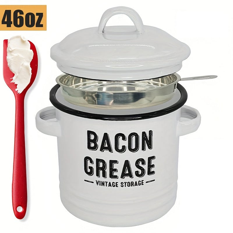 🔥LAST DAY 50% OFF - Grease container with filter and scraper🎁