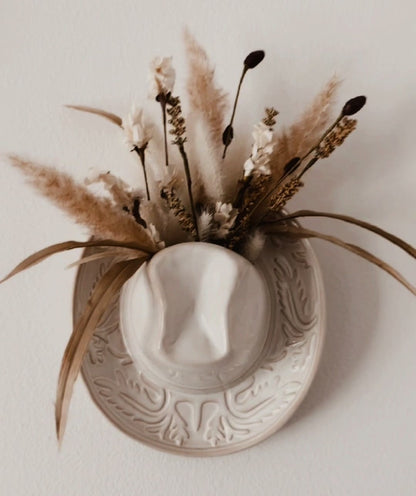 🔥Last Day 49% OFF - 🤠Handmade Ceramic Cowgirl Hat Vase🌵