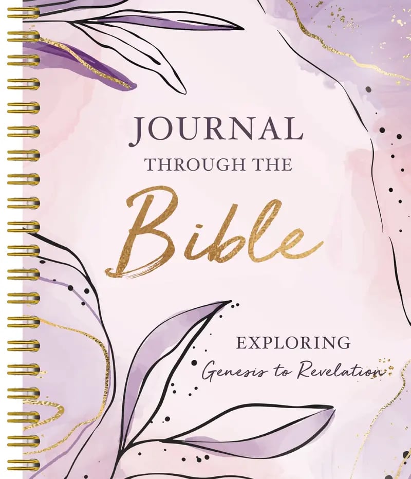 ✝️ 📔 Journal Through the Bible, Spiral-Bound, with Tear-Out Memorization Cards: Explore Genesis to Revelation 🙏