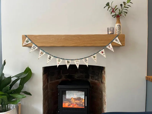🔥Last Day 50% OFF🎄🚩 12 Days of Christmas Hand - Embroidered Bunting: Craft Your Festive Tradition🎁
