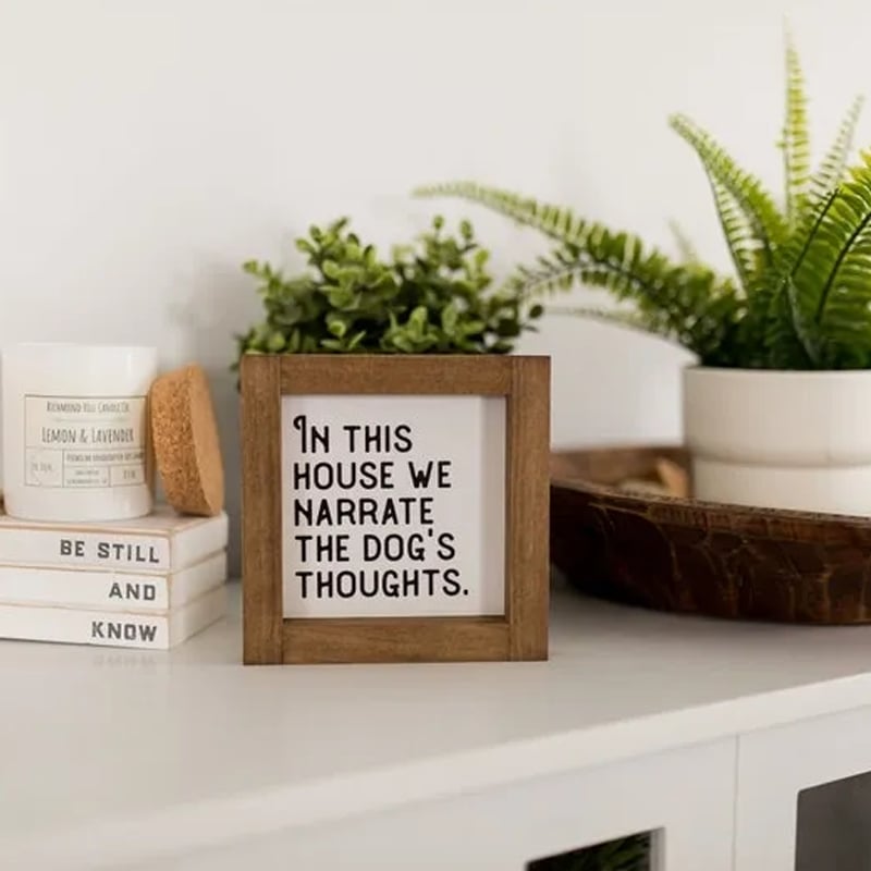 🔥LAST DAY 50% OFF - 😺🐶Pet Slogan Home Decorations