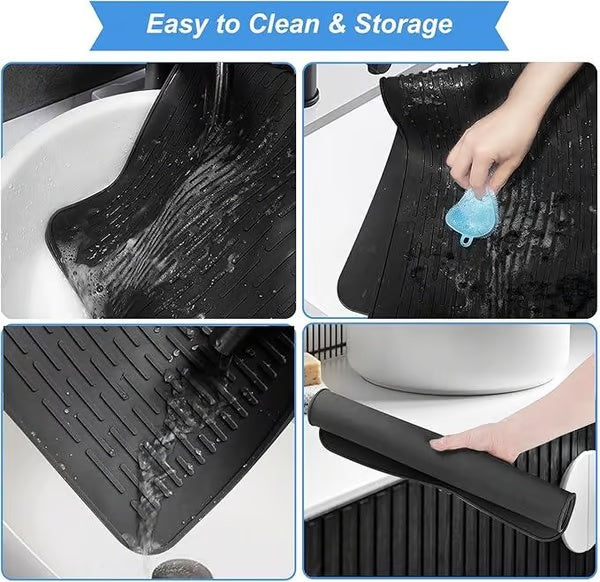 500°F/220°C Heat-Resistant Silicone Stove Cover Mat & Utensils