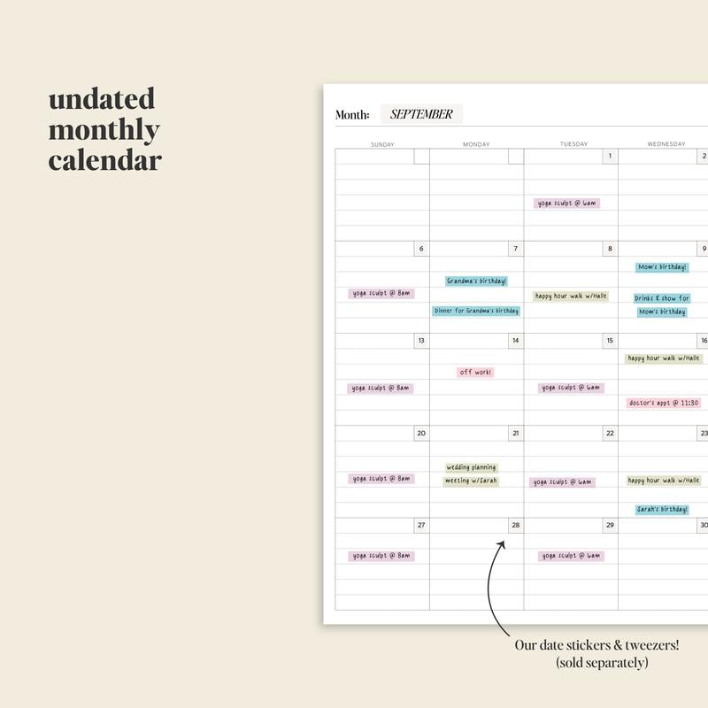 🔥LAST DAY 50% OFF - 📚🗓️Undated Daily Planner