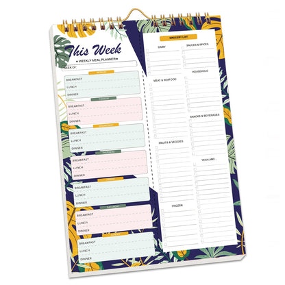 🔥LAST DAY 50% OFF📝Weekly Meal Planner Magnet with Grocery List