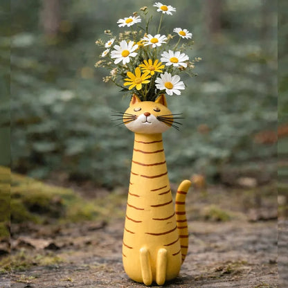 🔥Last Day 49% OFF - 😻Handcrafted Quirky Cat Vase