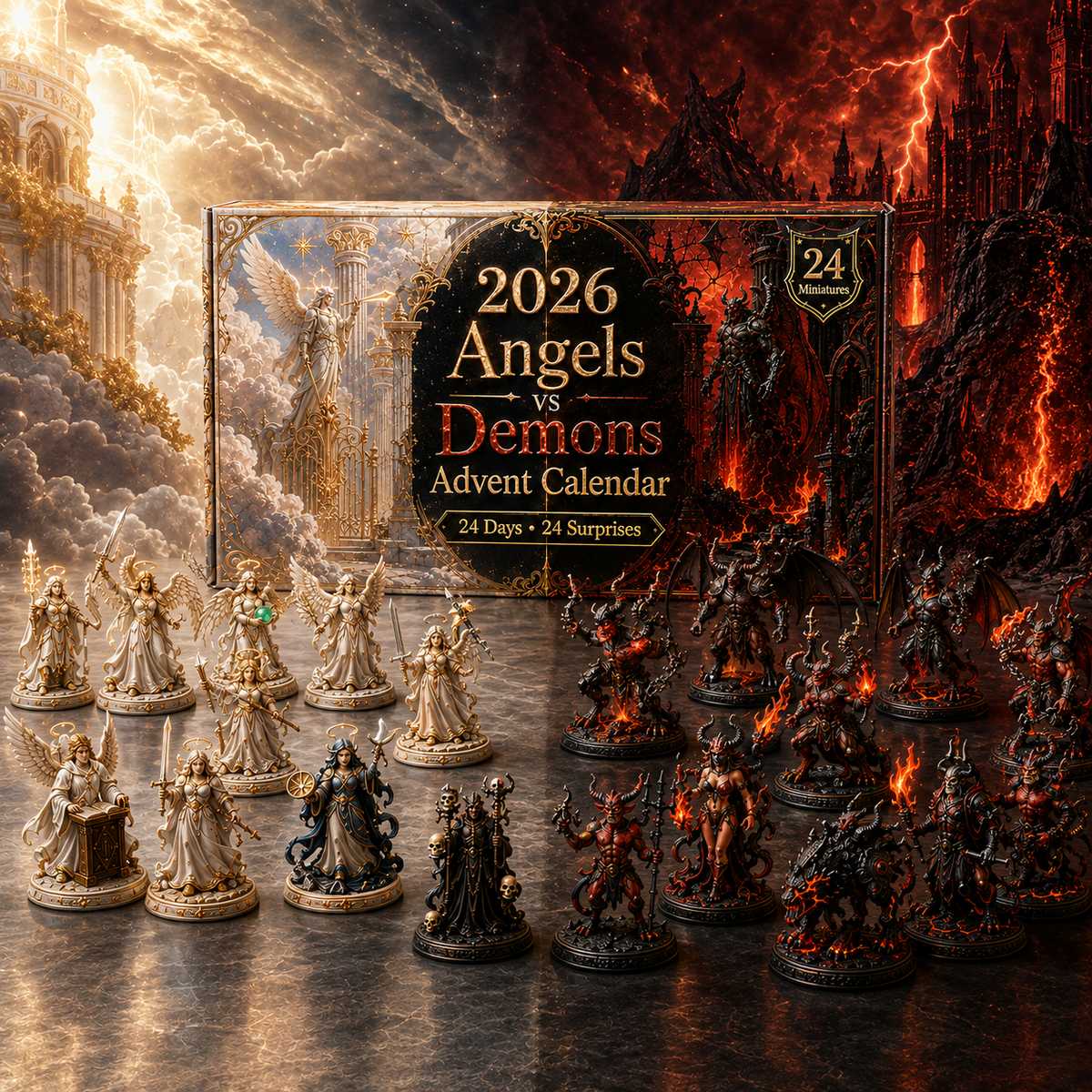 2026 Angels vs. Demons Advent Calendar 😇😈 – 24 Days of Dark & Divine Surprises