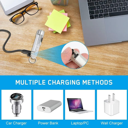 ✨ Rechargeable Mini Tactical Keychain Flashlight🔥