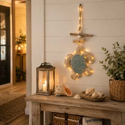 Last Day 49% OFF🔥Glowing Coastal Sea Turtle Wall Art