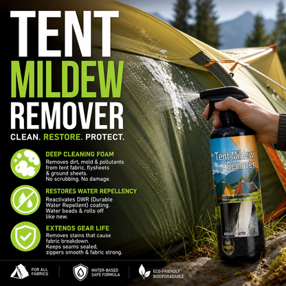 ✨ 🧴✨ 53% OFF! Outdoor Mildew Stain Cleaner – Spray on, wipes off mold instantly. Eco‑friendly, won‘t ruin waterproofing. Tent, awning, shower curtain – all like new! 🏕️💪