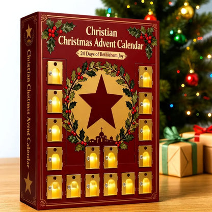 ✝️Christian Christmas Advent Calendar – 24 Days of Bethlehem Joy with Figurines & Ornaments