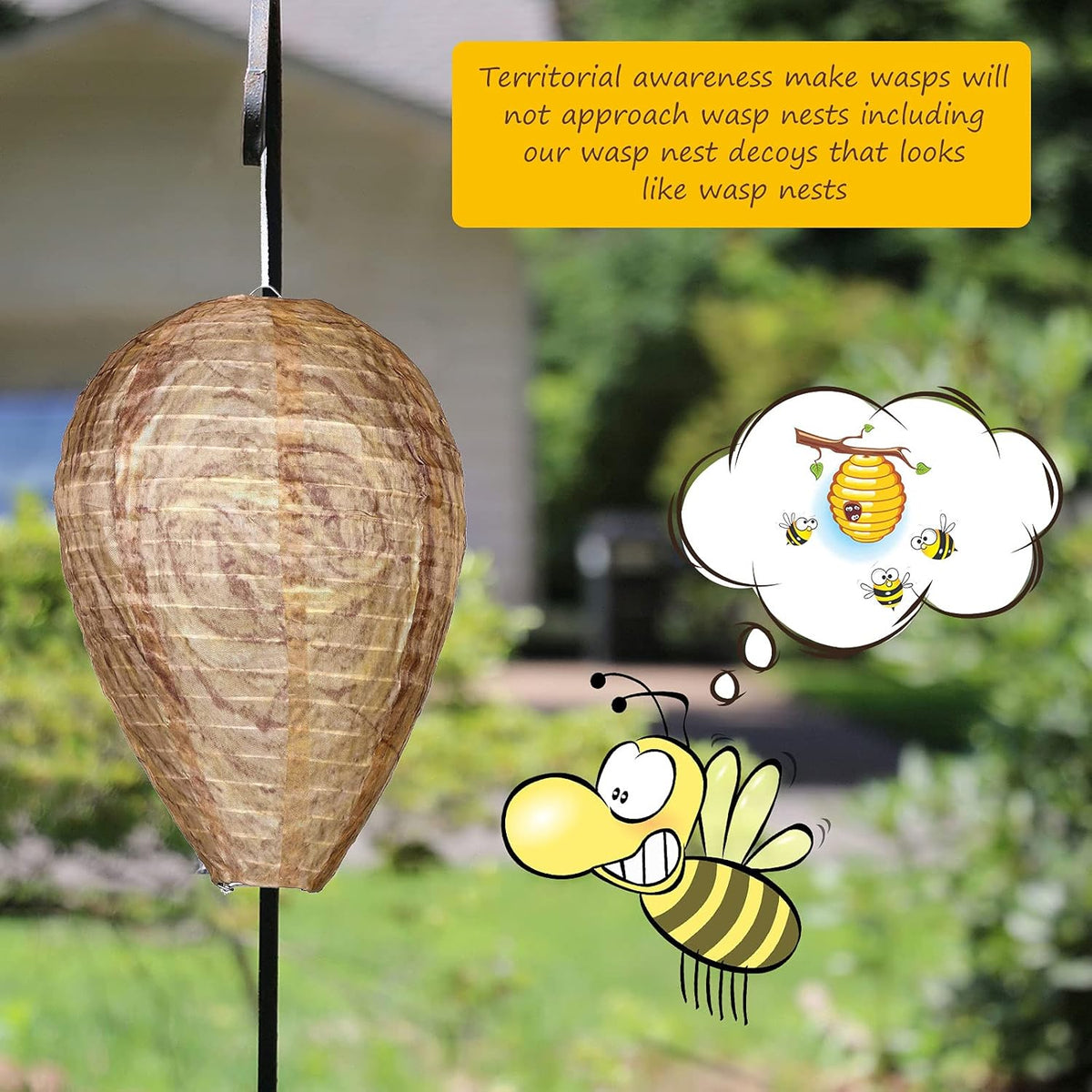 🔥Last 4 hours Sale: Save 49%-🐝Natural Wasp Deterrent Hive