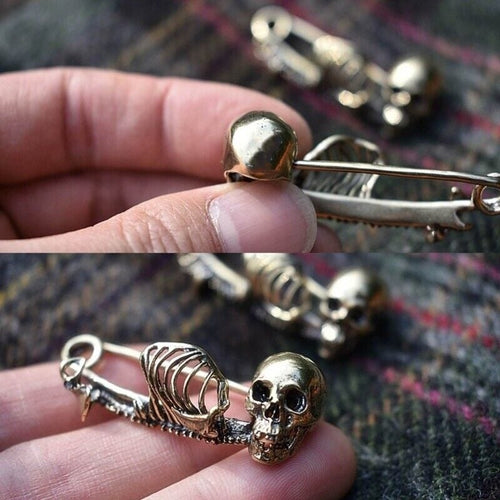 🔥🎁 - 🧷Mystical Skull Pin Brooch - Gothic Style Jewelry