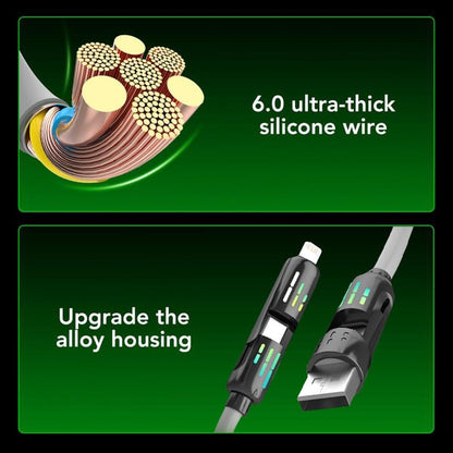 Mfish 240W 4-in-1 USB C Cable