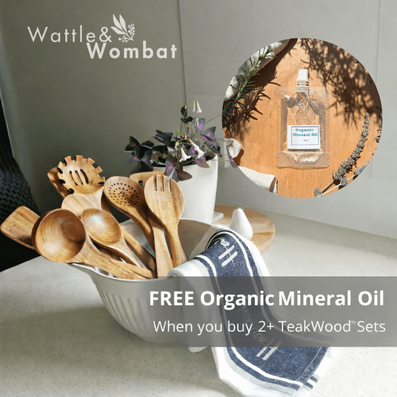 The TeakWood 9™ | Premium Non-Toxic Utensil Set