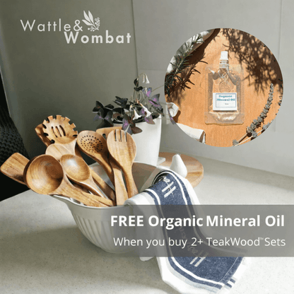 The TeakWood 9™ | Premium Non-Toxic Utensil Set