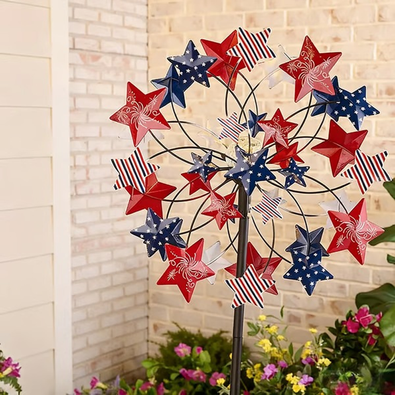 🌸🌬️🎡 Solar-Powered Wind Spinner for Garden
