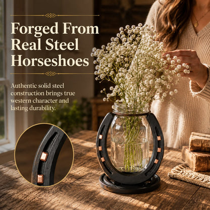 🔥Last Day 49% OFF - 🐴Handmade Horseshoe Mason Jar Holder Collection