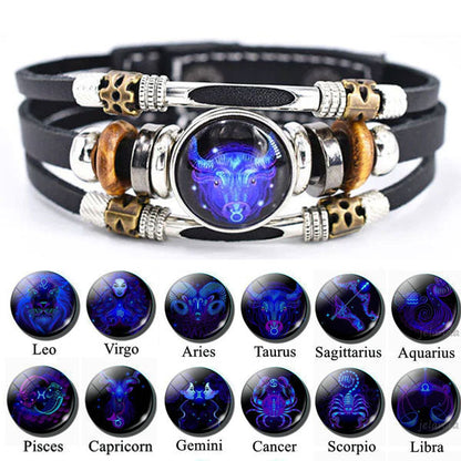 Astrological Sign Luminous Bracelet Super Bright In The Dark