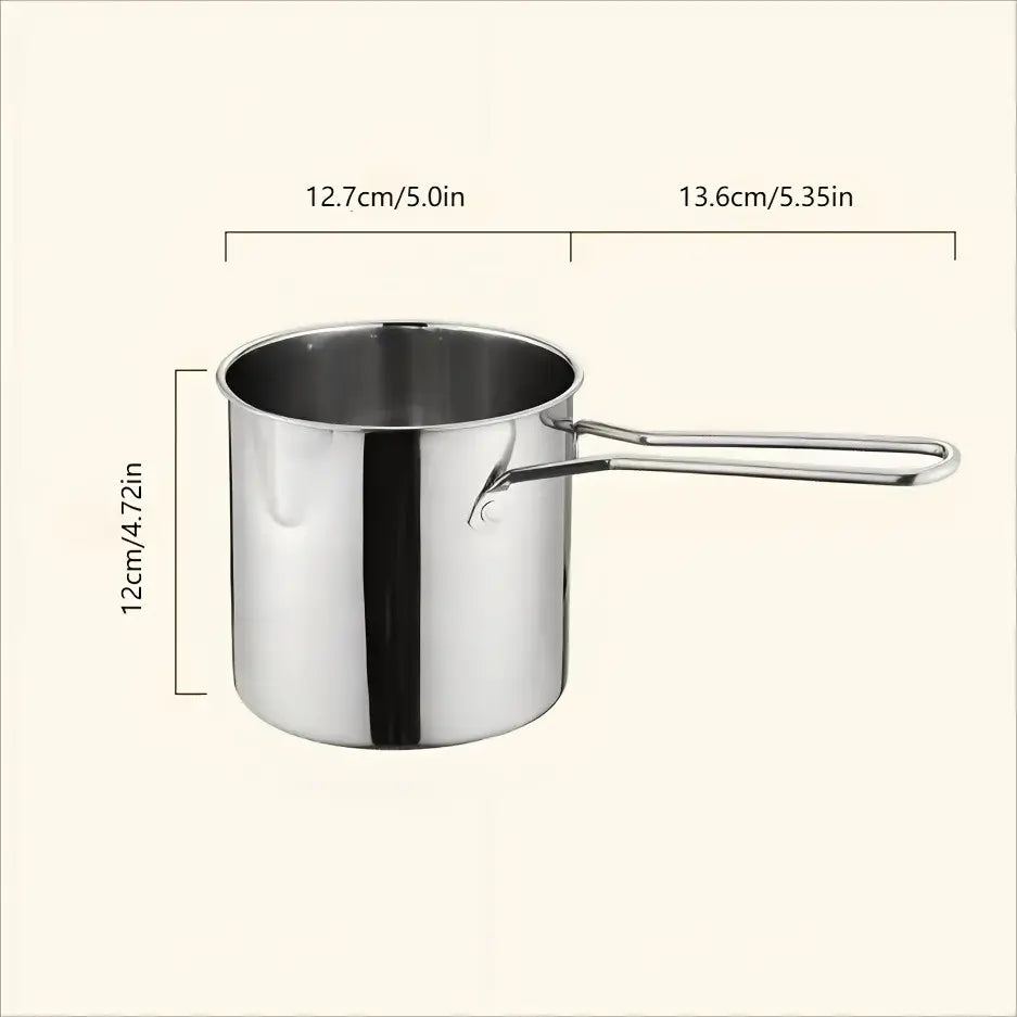 🔥Last Day 50% OFF - 🍟🏅🍟Personal Mini Deep Fryer Set – Stainless Steel Pot with Lift-Out Draining Basket & Food Tongs