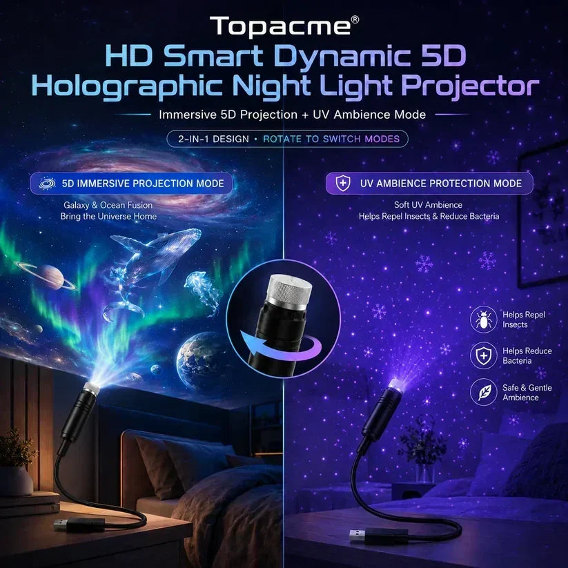 🔥Last Day Promotion 70% OFF🔥Night Light Projector 🔥- Smart Holographic Star Projector