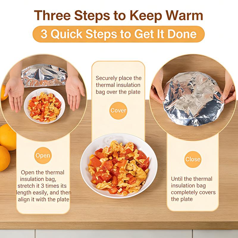 🔥🔥 LAST DAY 49% OFF- Reusable Aluminum Foil Food Covers