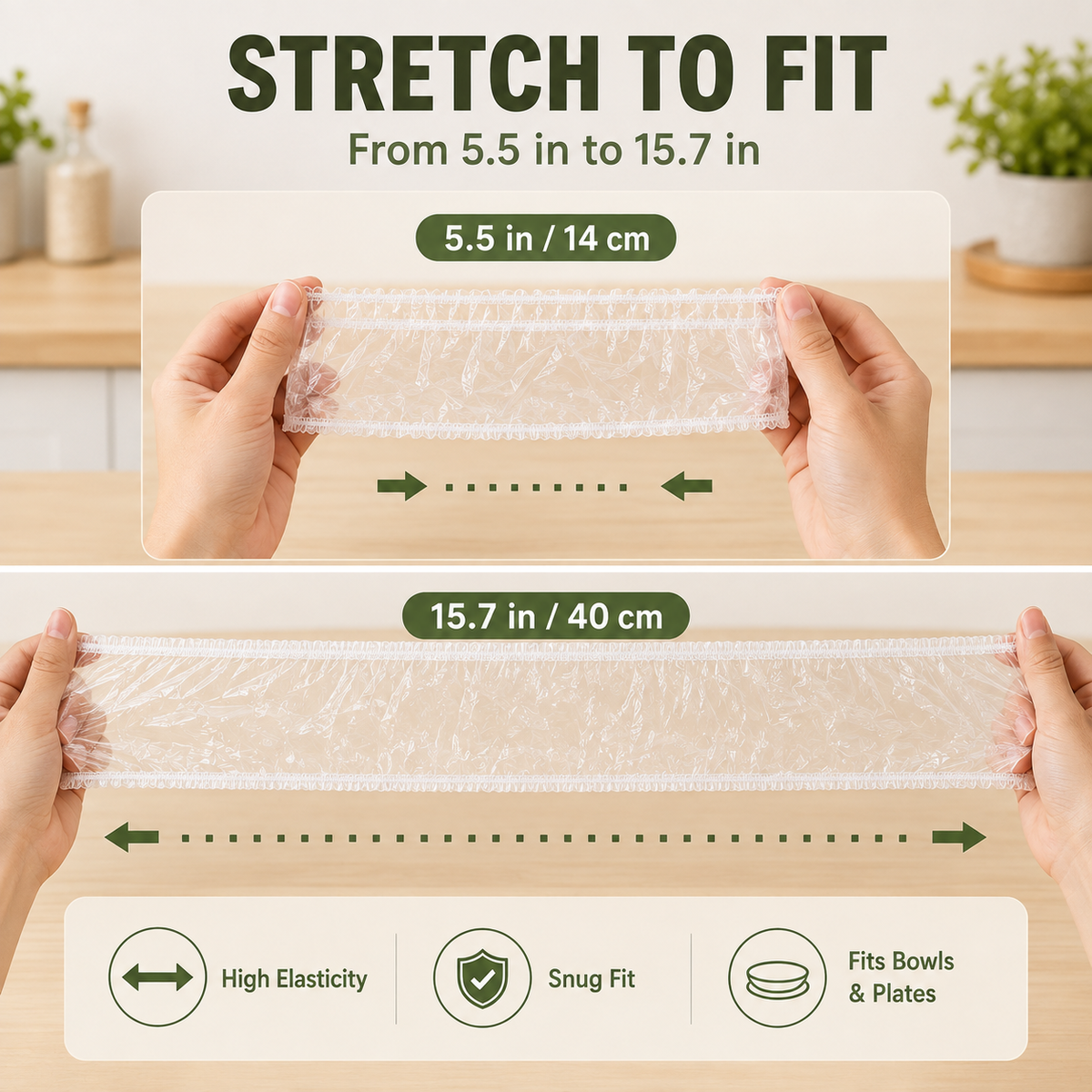 🔥Hot sale-100PCS Disposable Stretch Food Covers for Bowls & Plates🥡
