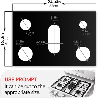 🧽4-Piece Reusable Non-Stick Gas Stove Burner Covers – Heat-Resistant & Washable