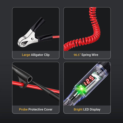 🔥Last 4 hours Sale: Save 50% -Heavy Duty 5-120V Digital LED Circuit Tester
