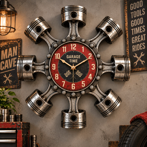 Piston Garage Wall Clock(Piston Garage Wall Clock