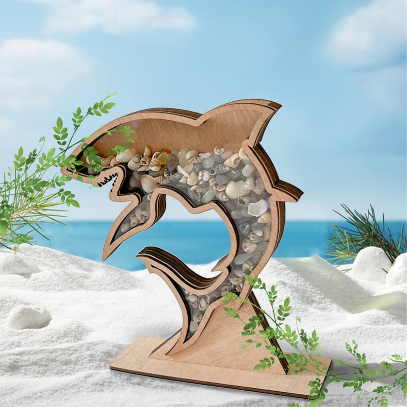 🌊 Ocean Memory Turtle Shadow Box