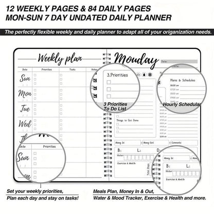 📚ADHD Planner Time Blocking❤️