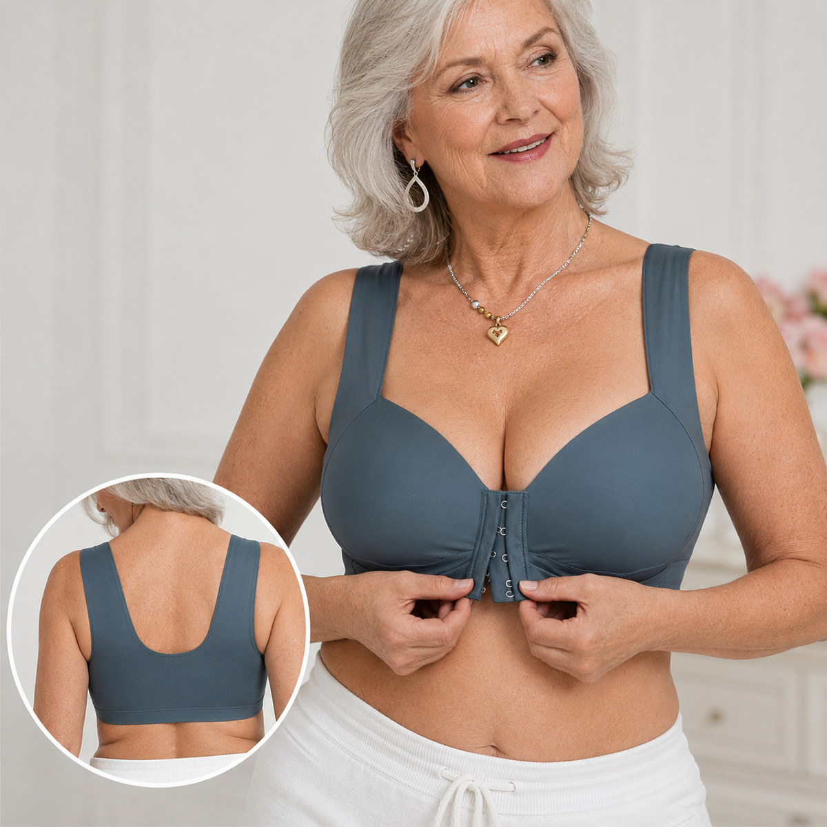 Liber bra-Comfort Sculpt Seamless (Front-Closure, Wireless)Designed for middle-aged and elderly people