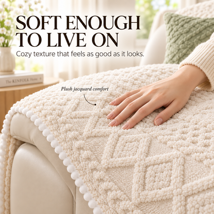 🛋️ Soft Non-Slip Jacquard Sofa Cover – Washable Furniture Protector for Couch & Sectional