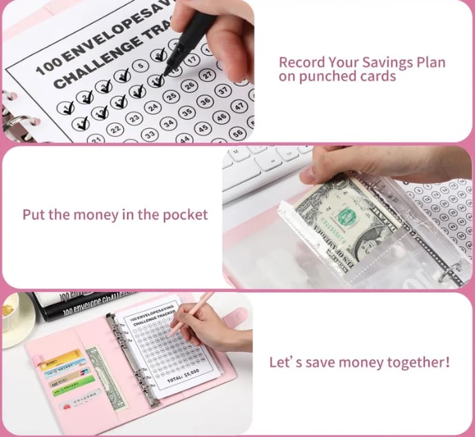 🔥LAST DAY 50% OFF✉️100 Envelope Savings Challenge Book