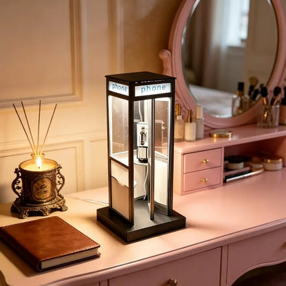 💡Retro-Style Telephone Booth Decorative Lamp