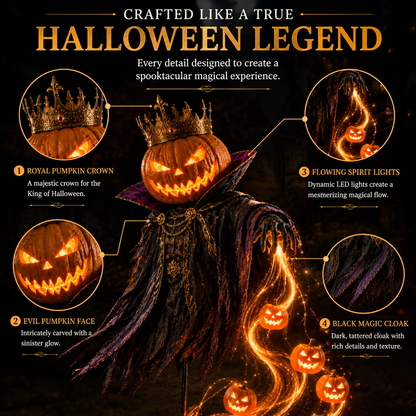 🎁Today 49% OFF🎃Pumpkin King Awakening™ – Flowing LED Halloween Yard Light