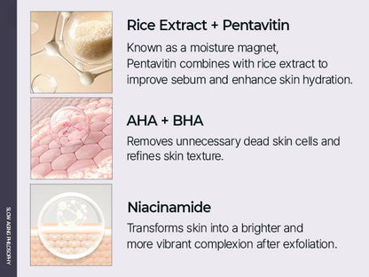 Peel Shot Glow Rice Ampoule Duo - Serums for Brightening, Exfoliating, and Moisturizing