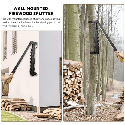 Wall Mounted Firewood Kindling Splitter