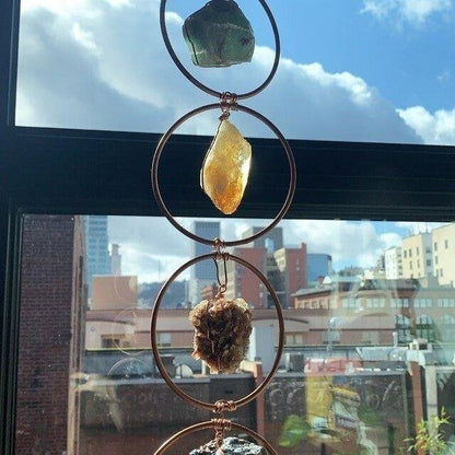 🔥LAST DAY SALE 49% OFF - Raw Crystal 7 Chakra Gemstone Wall Decor