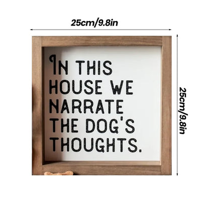 🔥LAST DAY 50% OFF - 😺🐶Pet Slogan Home Decorations