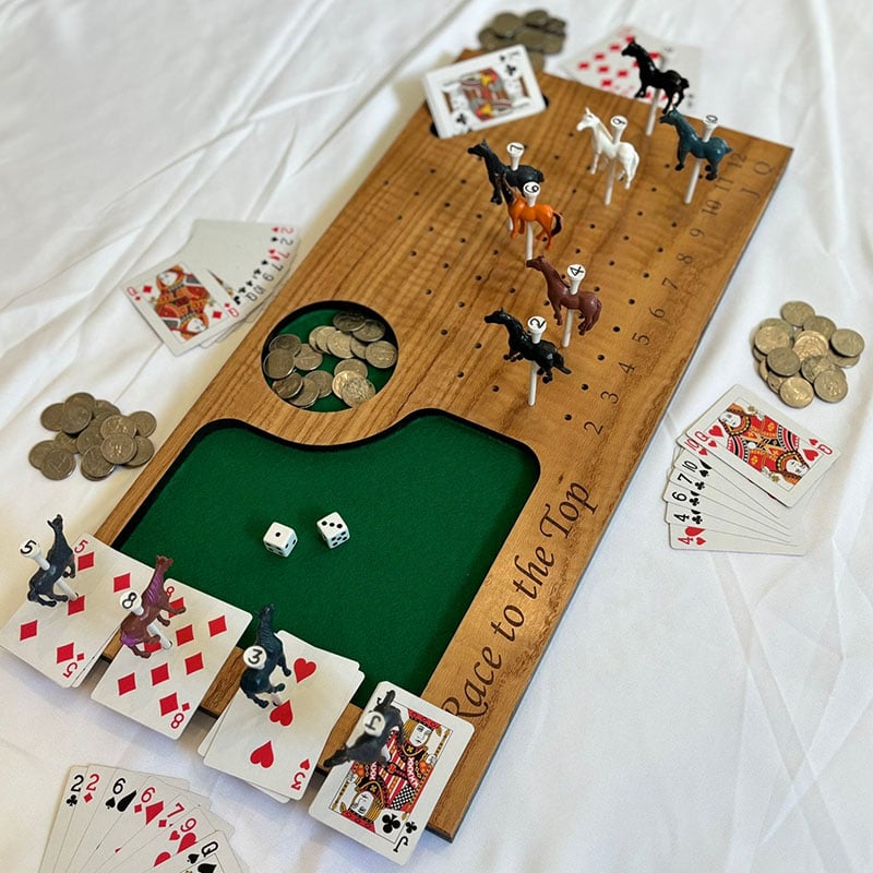 🔥LAST DAY SALE 50% OFF🐴Horse Races wood handmade party game!