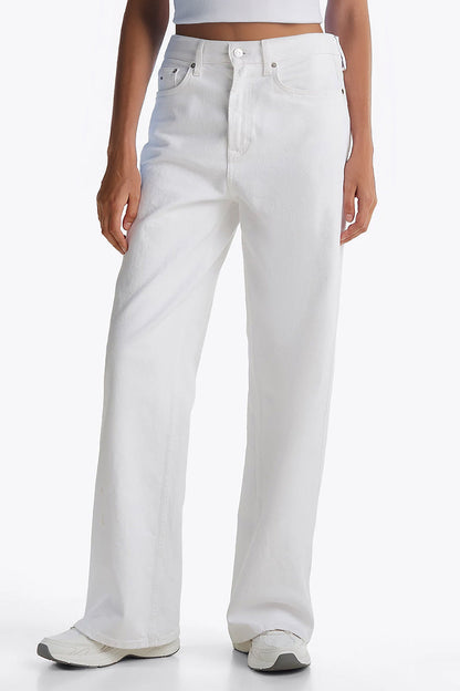 Women's Minimalist High Waist Denim Stretch Wide Leg Jeans