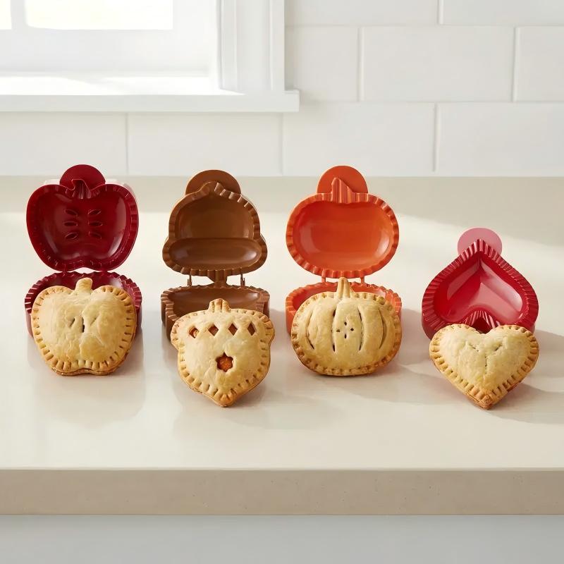 3 Pack Non Toxic Silicone Hand Pie Molds Traditional Shape for Baking and Party
